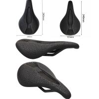 【LZ】☢  Bicicleta 3d impresso sela carbono potência patenteado material confortável bicicleta de estrada mtb assento aconchegante almofada favo mel