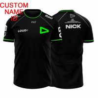 Camiseta Loud Noise Mens Summer 3D Print E-Sport Team Top Custom Diy Neck Short Sleeve Man Kids Sportswear Casual T-shirt