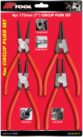 คีมหนีบแหวน คีมถ่างตรง ถ่างงอ หนีบตรง หนีบงอ4  ชิ้น PLIER SET - 4PC 7 CIRCLIP