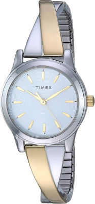 Timex Womens Stretch Bangle Crisscross&nbsp;25mm Watch Two-Tone