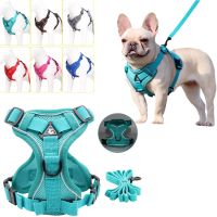 Pet Cat Dog Chest Harness Vest-style Pet Chest Harness Reflective Breathable Leaning Rope for Walking Cats Dogs Dog Chest Strip