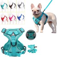 bjh✼♝  Dog Chest Harness Vest-style Reflective Breathable Leaning Rope for Walking Cats Dogs Strip