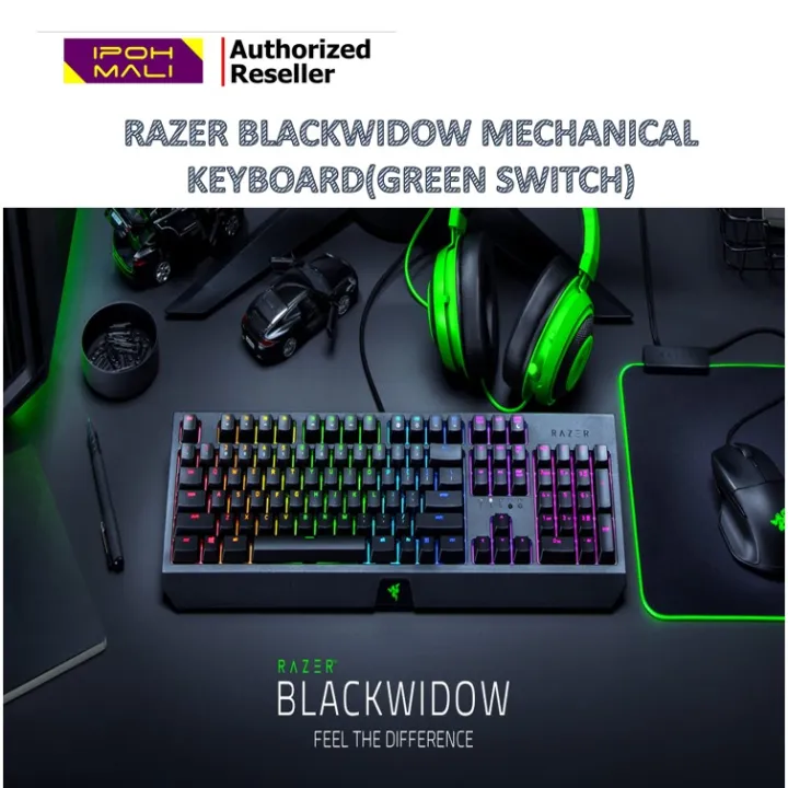 RAZER BLACKWIDOW MECHANICAL KEYBOARD (GREEN SWITCH) RZ0302860100R3M1