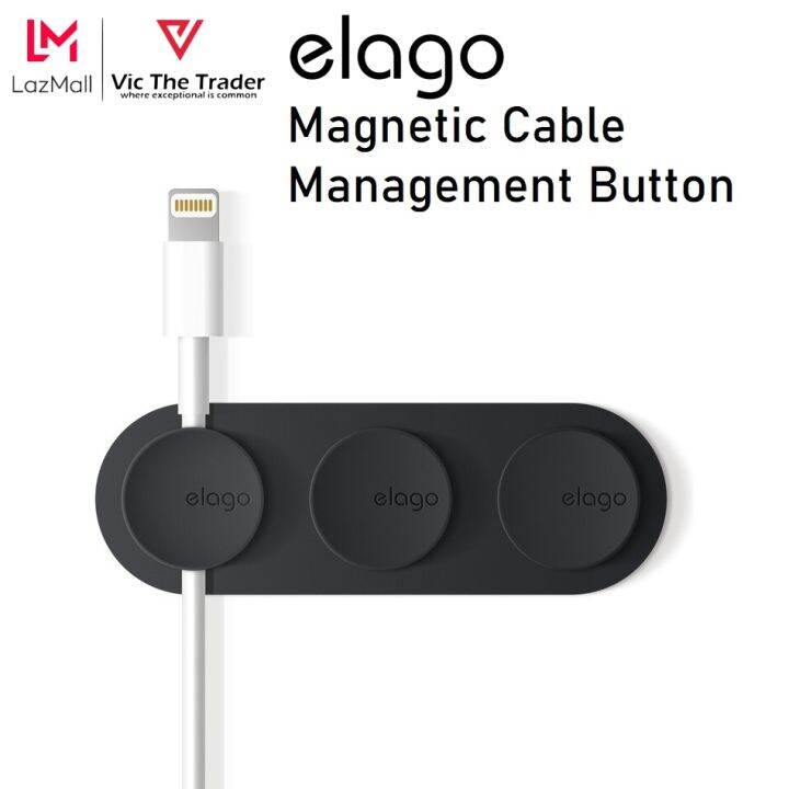 elago Cable Management Buttons, Organise 3 Cables Neat & Tidy