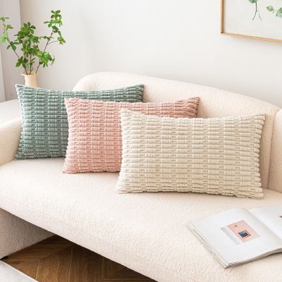 New Corduroy Cushion Cover 30x50  40x40cm 45x45cm Thick Soft Pillow Cover Decorative for Sofa Livingroom Pillowcase Bedroom Cushion Case