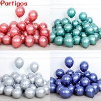 （koko party supplies）50ชิ้น/เซ็ต12นิ้วใหม่เคลือบเงาเด็กสีชมพู MetalLatex ลูกโป่ง ThickMetallic Inflatabballs Globos