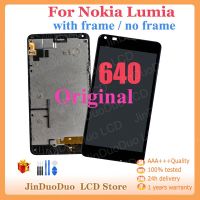 5.0 "ต้นฉบับสำหรับ NOKIA Lumia 640หน้าจอดิจิตอลสัมผัสหน้าจอ LCD สำหรับ Nokia 640จอแสดงผล LCD พร้อม RM-1072กรอบสำรอง