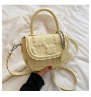 【cw】2022 New High Quality Small Bag Womens Fashion Simple Solid Color Shoulder Messenger Bag Fresh Western Style Portable Small Square Bag