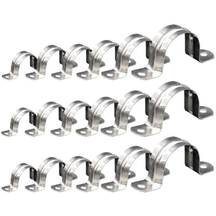Utube Strap Clamp 10Pcs Stainless Steel Utube Rigid Pipe Strap
