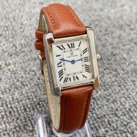 ♔ PABLO RAEZ Rectangle Women Fashion Watches Elegant Lady Quartz Casual Wristwatch Ulzzang Luxury Brand Brown Leather Female Clock