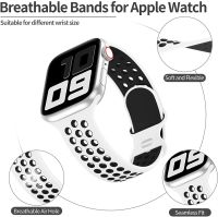 [HOT CHALIUIUILILXWE 607] สายรัดข้อมือแนวสปอร์ตสำหรับสายคาด Apple Watch 6 SE 5 4 44มม. 40มม. สายรัดข้อมือซิลิโคนระบายอากาศสำหรับ IWatch ซีรีส์54321 38มม. 42มม.