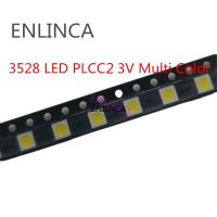 【✱2023 HOT✱】 lihongtaot 100ชิ้น3528 Led Smd Plcc2ชิปขาวอัลตร้าพื้นสว่าง20ma 3V 7-8lm ไฟไดโอดเปล่งแสง3000K 4000K 6000K 9000K