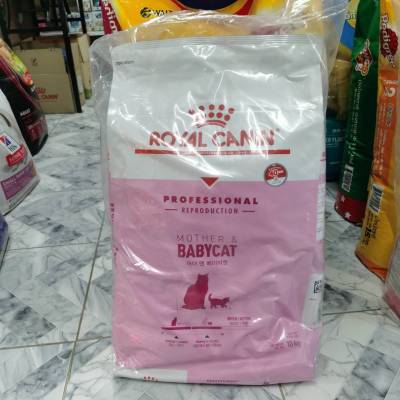 Royal Canin Mother&amp;Babycat 10kg. - โรยัล คานิน อาหารเม็ด สำหรับแม่แมว ตั้งท้อง ให้นมลูก และลูกแมว 1-4 เดือน