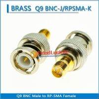 Q9 BNC Male To RP-SMA RPSMA RP SMA Female Plug Brass Straight Coaxial RF BNC To RP SMA Connector Socket Adapters Electrical Connectors