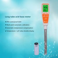 Yieryi AZ8692 Long Tube Type Acid and Alkali Pen Water Quality Tester PH + Temperature Double Reading Value Display PH Meter