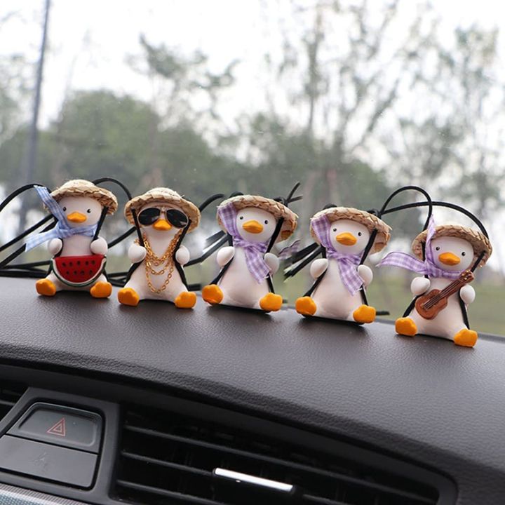 2pcs-swinging-duck-car-hanging-ornament-swing-duck-car-mirror-cute-anime-car-accessories-car-decoration-ornament-gift