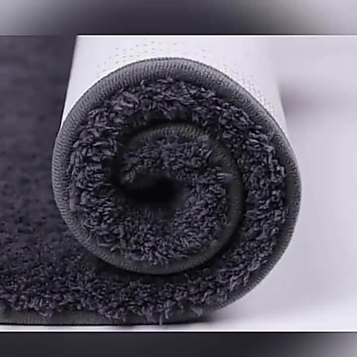 Super Thick Fluff Fiber Bath Mats permaidani bilik mandi yang selesa