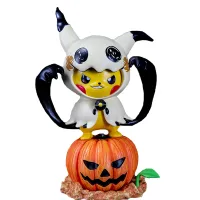 【LZ】✔  Pokémon Pikachu Halloween Modelo Ornamentos Brinquedo Figuras Anime Mimikyu Cool Cosplay Ação Periféricos Presente de Natal Kids Novo