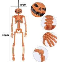 Halloween Simulation Skeleton Model Plasti Human Skeleton Head Decoration Art Party Movable Spine Chin Include Ribs Complete With Legs Arms J5Q0