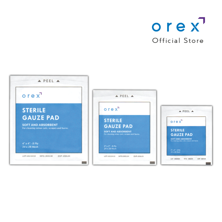 OREX Sterile Gauze Pad / Gauze Swab / Gauze Sponge 2x2/3x3/4x4