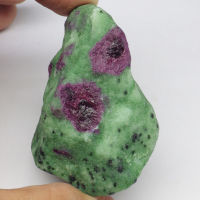 พลอย ก้อน รูบี้ ซอยไซต์ ธรรมชาติ ดิบ แท้ ( Unheated Natural Ruby In Zoisite ) น้ำหนัก 738 กะรัต