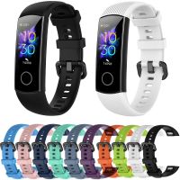 2022 Colorful Silicone Wristbands Watch Band Replacement Strap Smart Watch Bracelet Strap For Honor Band 5 4