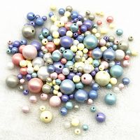 6mm--16mm Colourful Round Acrylic Loose Spacer Beads for Jewelry Making DIY Handmade Clothing Accessories