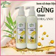 Kem xả d ược liệu Gừng 250ml -Giảm bết ngứa da đầu nhờn