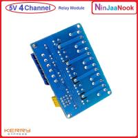 โมดูลรีเลย์ 5 โวลต์ 4 ช่อง 4 Channel 5 V Relay Module High and low Level Trigger Dual Optocoupler Isolation Relay Module for Arduino DIY IOT