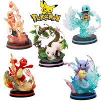 11-14cm Pokemon Figure Cartoon Anime Cool Pokémon Mewtwo Charmander Squirtle Bulbasaur PVC Figures Collectible Model Toy Gifts