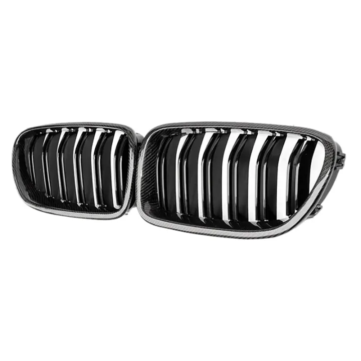 car-carbon-fiber-glossy-double-slats-front-kidney-grille-grill-for-bmw-5-series-f10-f11-m5-2010-2016