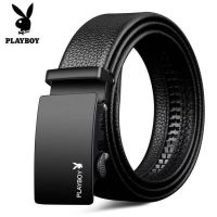 Mens Formal PU Leather Automatic Buckle Belt 3.5cm Width 120cm Mens Waist Length