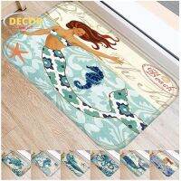 Ocean Animal Mats Mermaid Sea Turtle Octopus Doormats Decor Kitchen Door Mat Bedroom Carpet Indoor Floor Bathroom Anti-Slip Rug