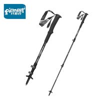 Pioneer Ultralight Walking Stick Outdoor Trekking Pole 3-Section Aluminum Alloy External Lock Cane For Hiking Camping
