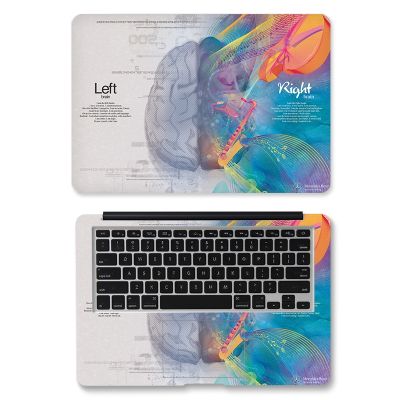 【ร้อน】 DIY ซ้ายขวาสมองแล็ปท็อปผิวแล็ปท็อปสติ๊กเกอร์12/13/14/15/17นิ้วแล็ปท็อปสำหรับ Air/pro 13 Dell Lenovo HP แล็ปท็อปผิว Decorat