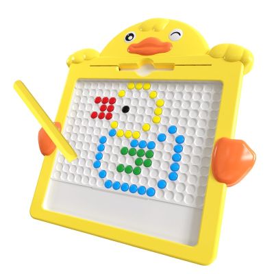 DIY Kid Magnetic Drawing Board Toy Colorful Magnet Beads Fine Motor Training Writing Board Game Early Educational Toys For Child