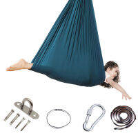 เด็ก Aerial Yoga Hammock 100 ไนลอน Anti-Gravity Swing สำหรับเด็กในกลางแจ้ง Sensory Training แขวนเก้าอี้280*100ซม.