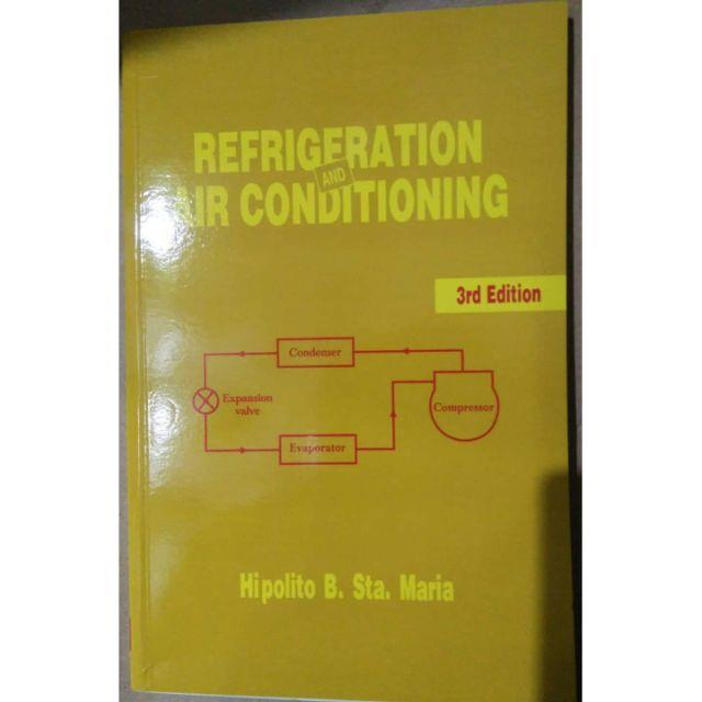 REFRIGERATION AND AIR CONDITIONING 3rd edition Lazada PH