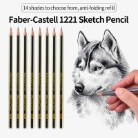 Lele ดินสอ Faber Castell ชุดดินสอวาดรูปไม้10ชิ้น,เครื่องเขียนสำหรับเขียนดินสอสเก็ตช์ภาพระบายสีวาดภาพแบบมืออาชีพ