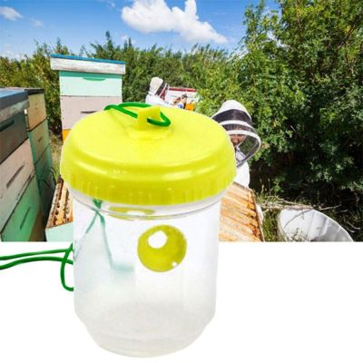 897GONGS เครื่องมือเลี้ยงผึ้ง ที่ดักจับแมลงวัน ที่แขวนแขวน พลาสติกทำจากพลาสติก ขวดดักน้ำแบบตัวต่อ ที่มีคุณภาพสูง กรงจับแบบตัวต่อ สวนในสวน