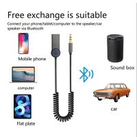 Car Bluetooth Receiver Bluetooth 5.1 Receiver Audio Adapter 3.5Mm Bluetooth Audio Adapter HD Call Car Bluetooth Adapter