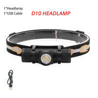 D10 D25 Mini Head Lamp XML LED Headlight White Light Headlamp USB Rechargeable 18650 Head Light For Hunting Fishing Camping