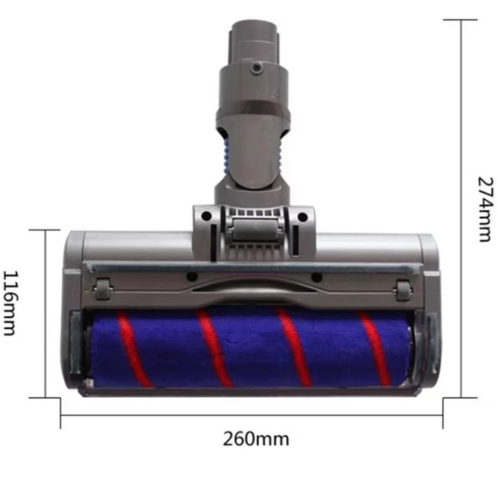 เหมาะสำหรับ-dyson-v7-v8-v11-v10เครื่องดูดฝุ่นไร้สายกำมะหยี่นุ่มแปรงถูพื้นอุปกรณ์เสริมหัวไฟ-led