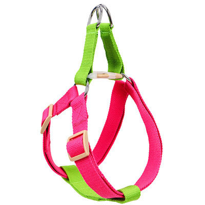 Dog traction rope chest strap-M size + green red