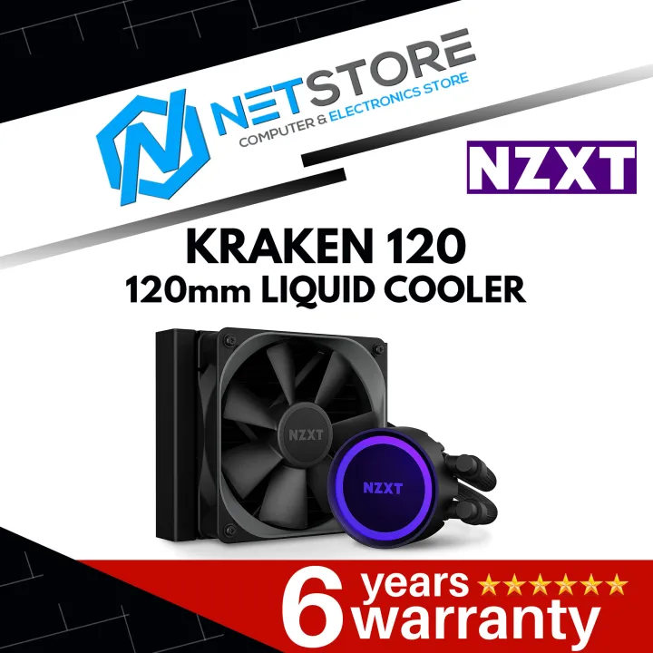 NZXT KRAKEN 120 120mm LIQUID COOLER - RL-KR120-B1 | Lazada