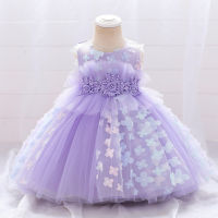 Party Princess Dress for Girl 2022 Summer Elegant Wedding Evening Baby Girl Dress France Fashion Sleeveless Children Outfit New