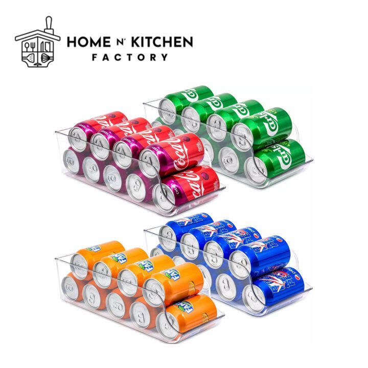 Can Dispenser Refrigerator Organizer Bins Soda Beverage Holder Fridge