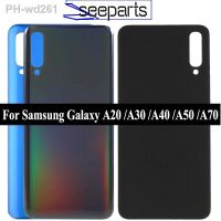 For Samsung Galaxy A20 A30 A40 A50 A70 Back Battery Cover Glass Cover A205F A305F A405F A505F Rear Door Housing Case Replacement