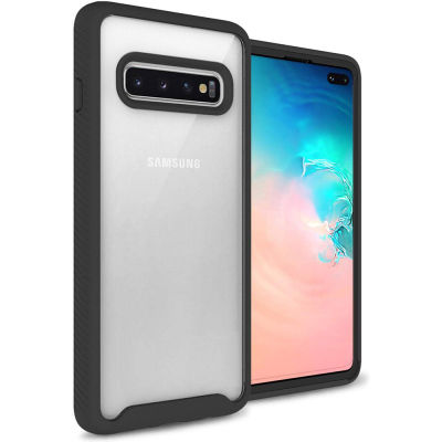 Samsung S10 PLUS Case,Galaxy S10 Case,Heavy Duty HYBRID แบบ Dual Layer ใสใสกลับ Soft TPU กันชนเต็มร่างกายป้องกันกรณีกันกระแทกสำหรับ Samsung Galaxy S10 + / S10