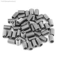 ℡♤♘ 50pcs/Lot M6 x 1.0 x 3D Screw Thread Insert Stainless Steel Fasteners Repair Tools Kit Coiled Wire Helical Screw Sleeve Set